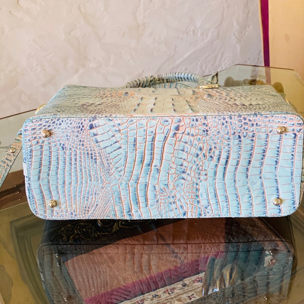 NWT Brahmin LG duxbury Satchel&wallet aquarelle - Picture 9 of 12